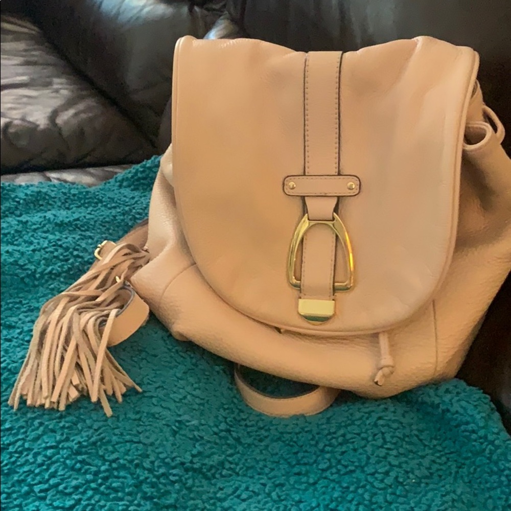 Beautiful Dilli soft leather, pale pink back pack